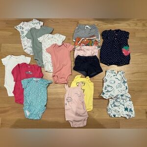 Carters 6 month girl summer lot